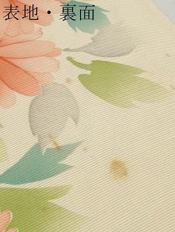 平和屋着物＊夏物　小紋　反物　着尺　駒絽　五泉　手描き　枝花文　逸品　未使用　DABD7224zzz_9