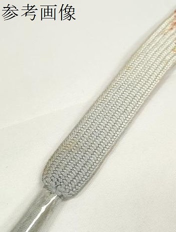 平和屋着物●和装小物　帯締め・帯揚げセット　辻が花　丹後ちりめん　高麗組　金糸　逸品　未使用　DABD7295zzz_9
