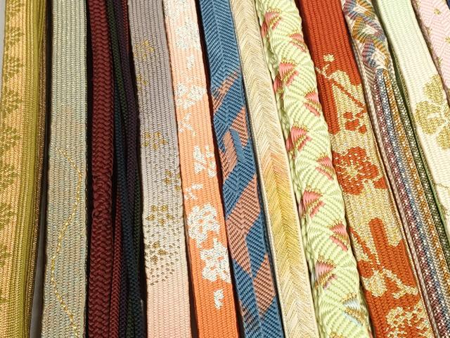 平和屋着物●和装小物　帯締め20本セット　礼装用　高麗組 笹浪組 唐組 鴨川組 大和組 あわじ玉 小田巻 金糸　たこ足房　逸品　DABD7524zzz_3