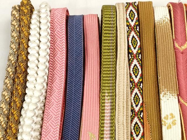 平和屋着物●和装小物　帯締め20本セット　高麗組　笹浪組　唐組　鎌倉組　大和組　御岳組　金銀糸　逸品　DABD7525zzz_1