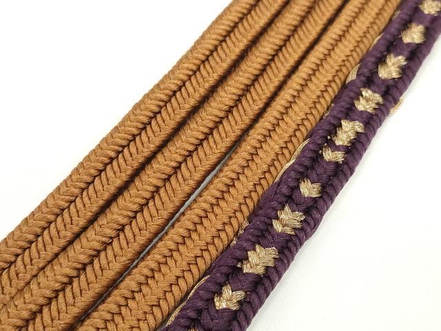平和屋着物●和装小物　帯締め・帯揚げセット　花丸文　扇散らし　冠組　逸品　未使用　DABD7631zzz_7