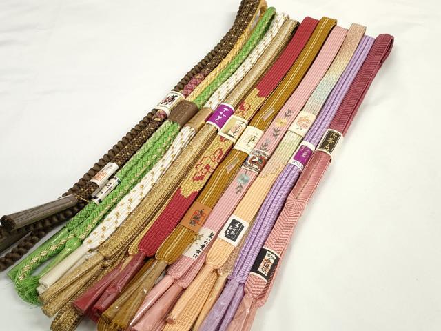 平和屋着物●和装小物　帯締め10本セット　礼装用　組紐　高麗組　笹浪組　金糸　めいくやまと・さが美扱い　逸品　未使用　DABD8131zzz