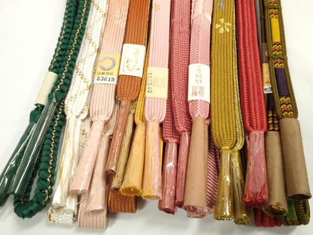 平和屋着物●和装小物　帯締め10本セット　礼装用　組紐　高麗組　笹浪組　金糸　逸品　未使用　DABD8134zzz_3