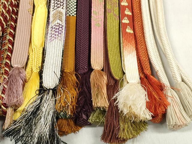平和屋着物●和装小物　帯締め20本セット　高麗組　笹浪組　奈良組　大和組　金糸　逸品　DABD8318zzz_6