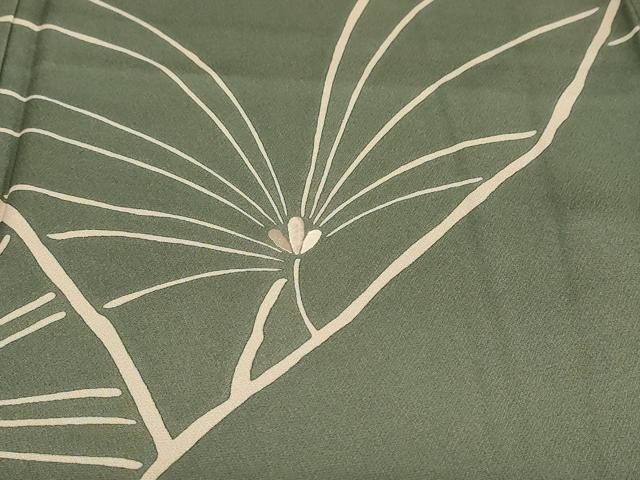 平和屋着物●訪問着　刺繍　枝葉文　正絹　逸品　DABD9091ud_5