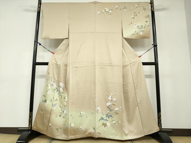平和屋着物●訪問着　友禅　枝花文　暈し染め　正絹　逸品　DABD9119ud 24,336円