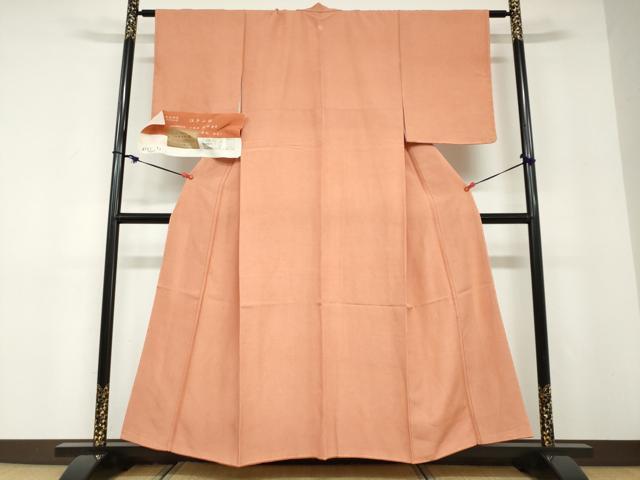 平和屋着物●小紋師　藍田春吉　江戸小紋　極通し　反端付き　正絹　逸品　未使用　DABD9219ud_1