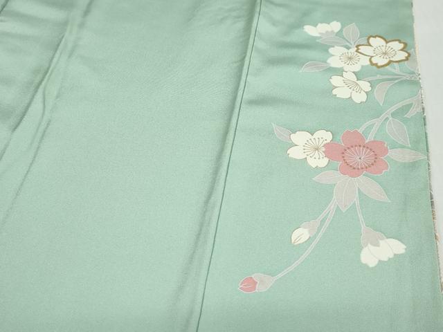 平和屋着物●訪問着　駒刺繍　流水鹿の子草花文　暈し染め　金銀彩　正絹　逸品　DABD9280ud_8