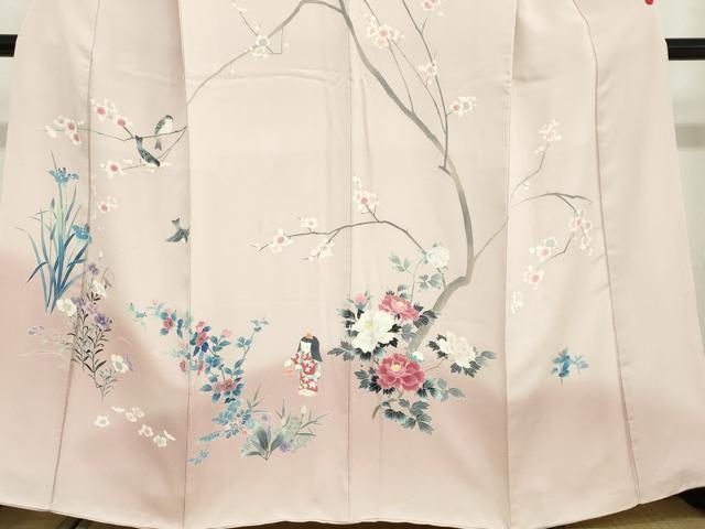 平和屋着物●訪問着　友禅　童子遊び　暈し染め　正絹　逸品　DABD9329ud_3