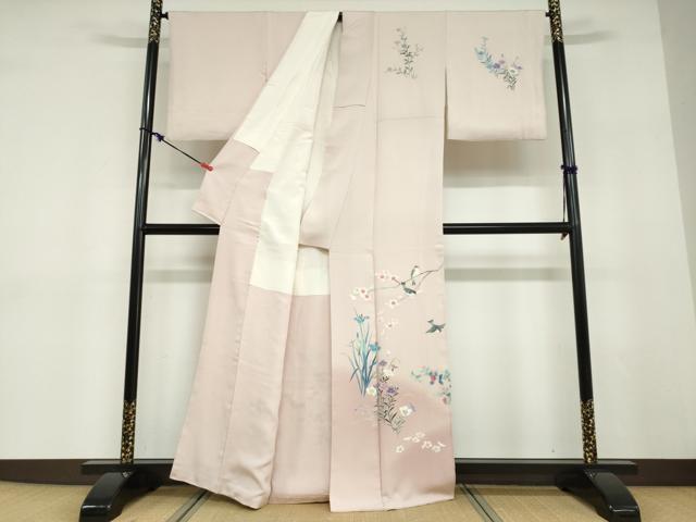 平和屋着物●訪問着　友禅　童子遊び　暈し染め　正絹　逸品　DABD9329ud_1