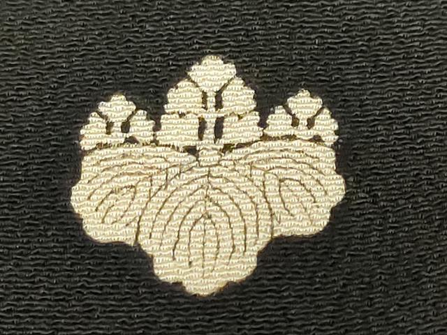平和屋本店●アンティーク　大正ロマン　振袖　長襦袢（袷）セット　駒刺繍　飛鶴草花文　半衿刺繍　正絹　逸品　DABD9538ud_11