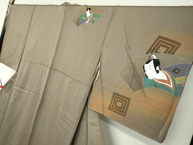 平和屋着物●染色作家　青木龍雲　訪問着　歌舞伎　暈し染め　金彩　正絹　逸品　DABD9753ud_2