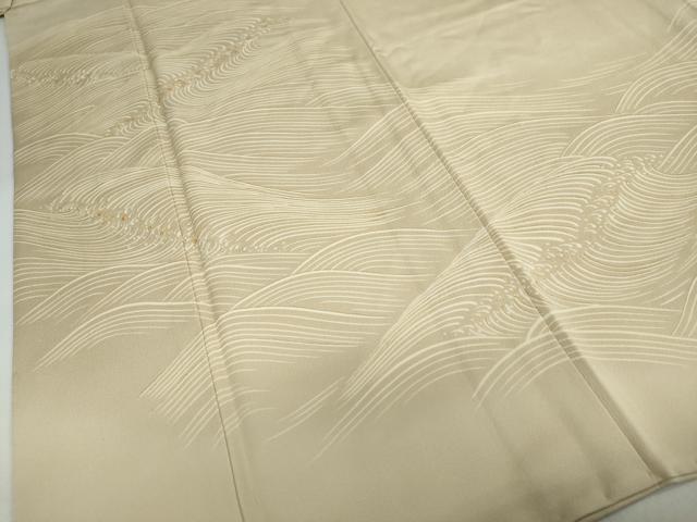 平和屋着物●訪問着　駒刺繍　立波文　暈し染め　金彩　正絹　逸品　DABD9780ud_4