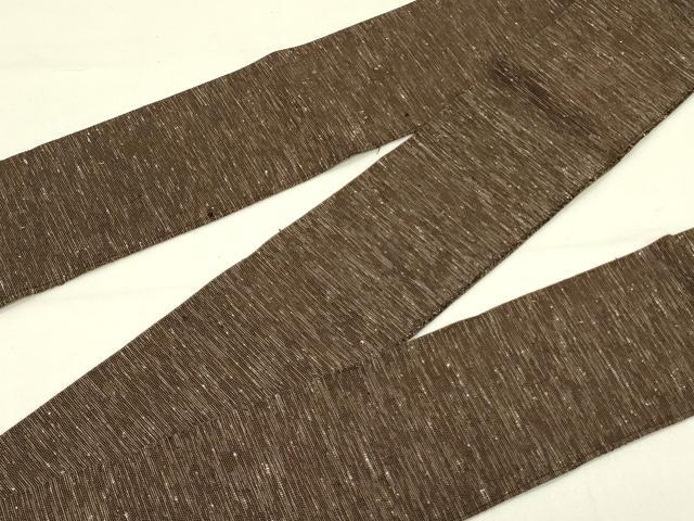 平和屋着物●男性　角帯　紬地　霞文　正絹　逸品　DABE1100op_5