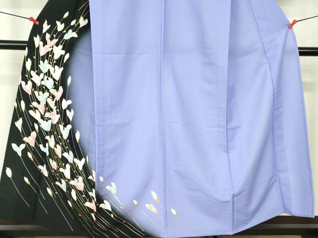 平和屋着物▽訪問着　単衣　草花文　暈し染め　金彩　洗える着物　DABE1507op_3