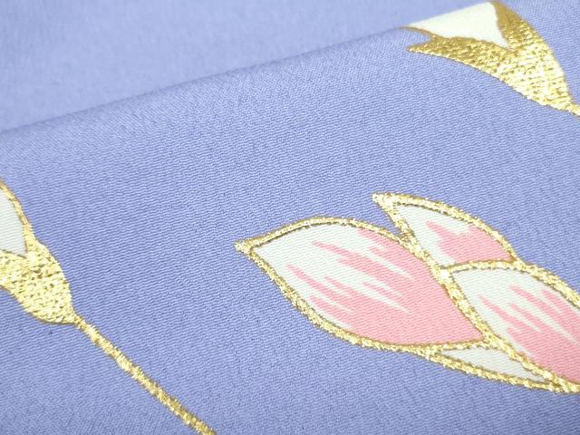 平和屋着物▽訪問着　単衣　草花文　暈し染め　金彩　洗える着物　DABE1507op_7