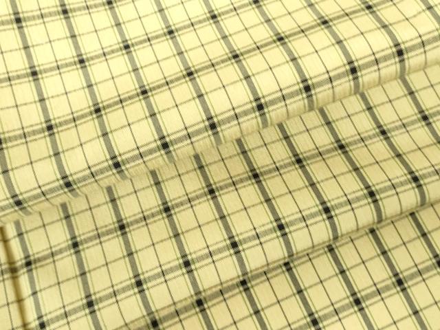 平和屋着物▽上質な紬 　単衣　 格子　正絹　逸品　未使用　DABE1513op_3