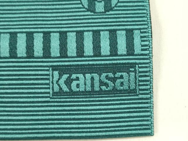 平和屋着物●男性　世界的ファッションデザイナー　山本寛斎　kansaiブランド　両面　角帯　幾何学文様　未使用　DABE1663op_4