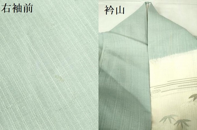 平和屋着物＊夏物　染織の名門　しょうざん 生紬　訪問着　絞り　花芝文　金彩　正絹　逸品　DABE1840op_9