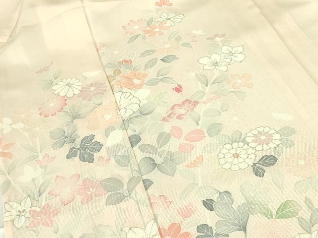 平和屋着物＊夏物　訪問着　絽　草花　暈し染め　銀彩　正絹　逸品　DABE1843op_5