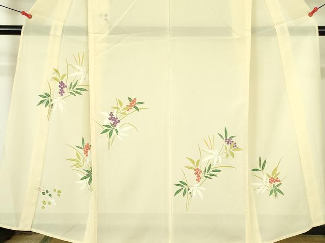 平和屋着物＊夏物　訪問着　絽　南天文　正絹　逸品　未使用　DABE1845op_3