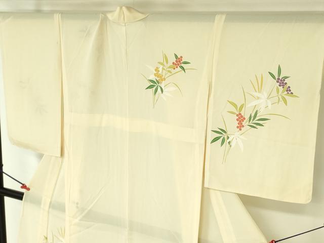 平和屋着物＊夏物　訪問着　絽　南天文　正絹　逸品　未使用　DABE1845op_2