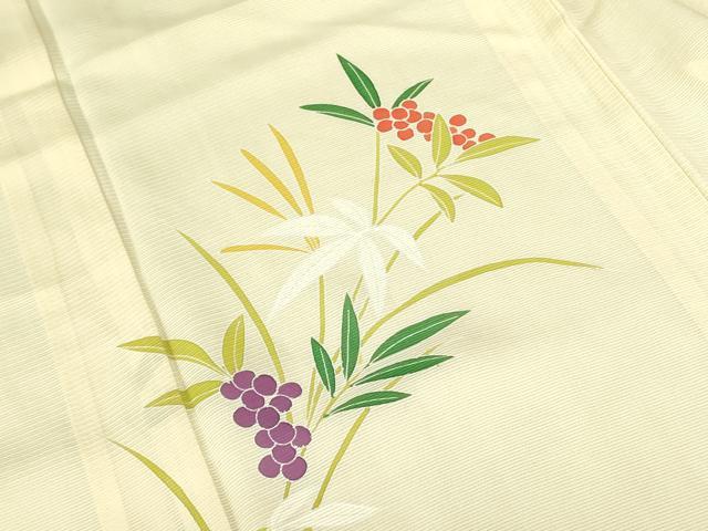 平和屋着物＊夏物　訪問着　絽　南天文　正絹　逸品　未使用　DABE1845op_5