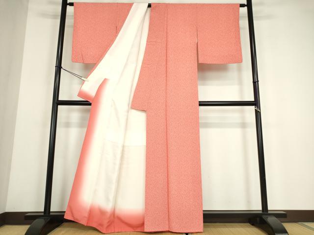 平和屋着物●重要無形文化財　人間国宝　中村勇二郎　江戸小紋　葡萄蔦の葉　正絹　逸品　DABE4031az_2