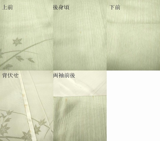 平和屋着物▽訪問着　無双　紗袷　紋紗×絽　草花文　正絹　逸品　未使用　DABE4320az_9