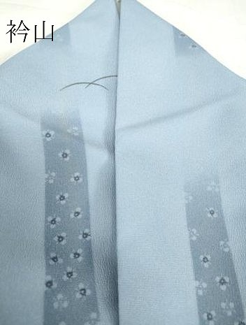 平和屋着物▽小紋　単衣　芝に短冊花文　洗える着物　DABE4419az_6