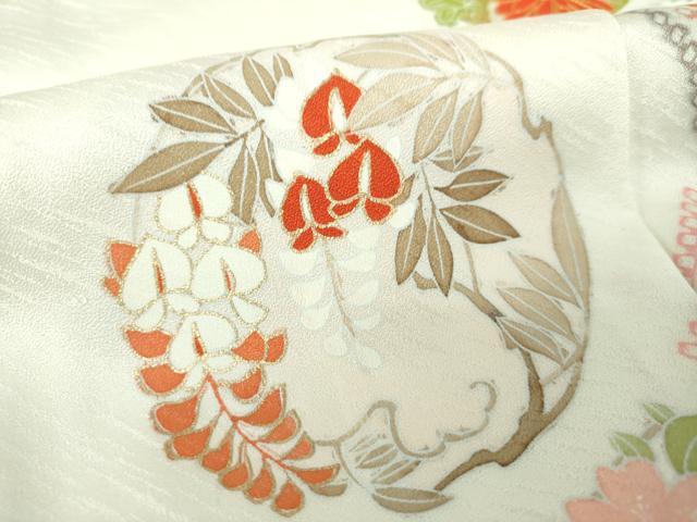 平和屋着物●訪問着　駒刺繍　吉祥花丸文　金彩　正絹　逸品　未使用　DABE5128ps_7