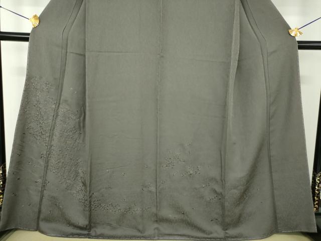 平和屋着物●青山みとも　訪問着　総刺繍　流水花文　金糸　正絹　逸品　DABE5386ps_4