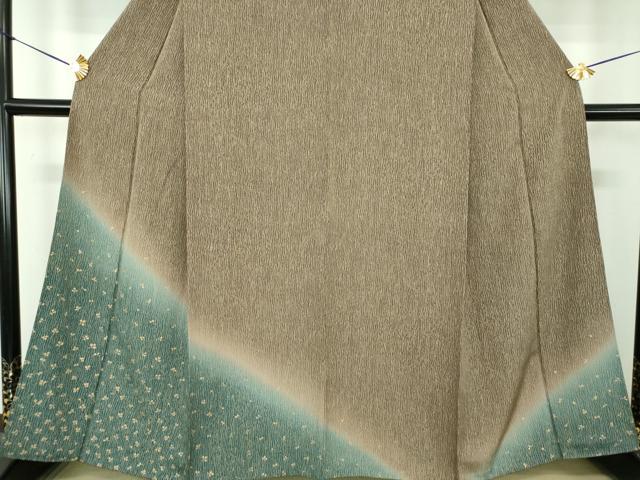 平和屋着物●訪問着　舞花文　暈し染め　金彩　正絹　逸品　DABE5426ps_3