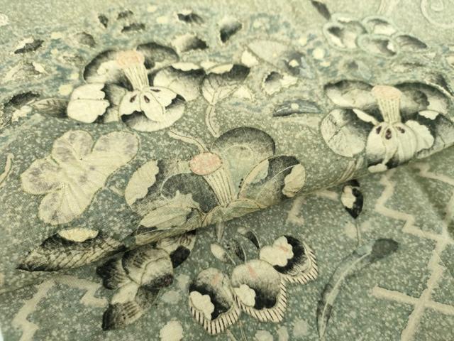 平和屋着物●創業140年　小糸染芸の四代目　小糸敏夫　訪問着　紬地　絞り　辻が花　正絹　逸品　DABE5652ps_6