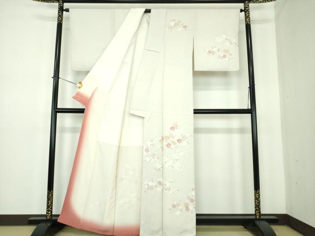 平和屋着物●訪問着　刺繍　枝梅　金彩　正絹　逸品　DABE5653ps_1
