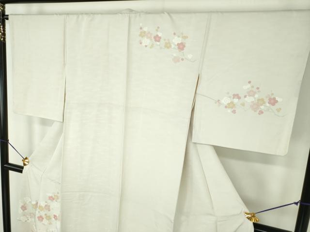 平和屋着物●訪問着　刺繍　枝梅　金彩　正絹　逸品　DABE5653ps_2