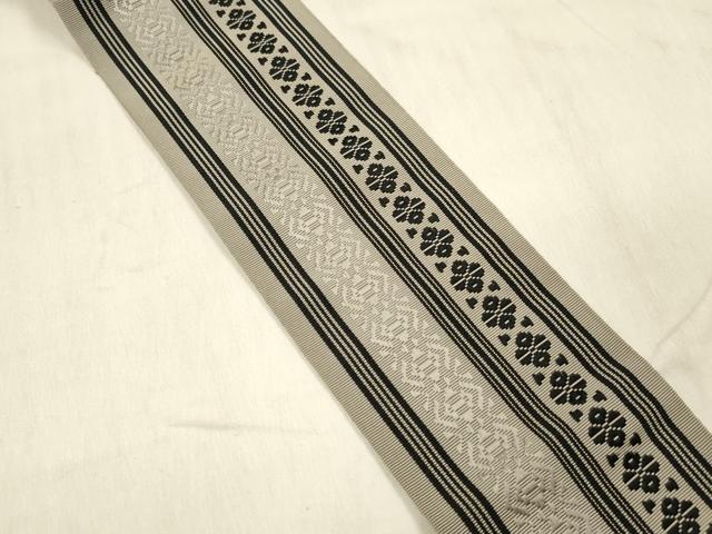 平和屋着物●男性　本場筑前博多織　角帯　献上　証紙付き　正絹　逸品　DABE6169cm_1