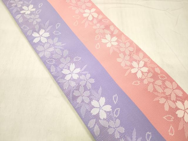 平和屋着物○両面 半幅帯 舞桜文 DABE6171cm【公式通販】