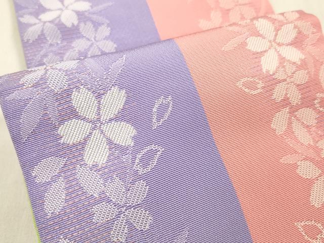 平和屋着物○両面 半幅帯 舞桜文 DABE6171cm【公式通販】