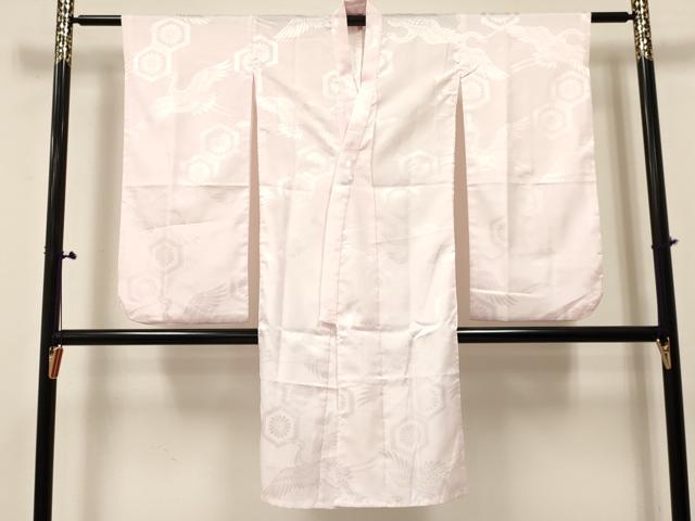 平和屋着物[]七五三　女の子　７歳　祝着　四つ身　襦袢(無双仕立て)セット　花蝶文　金彩　逸品　DABE7028ma_5