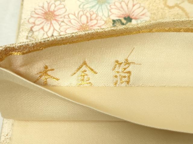 平和屋本店▼六通柄袋帯　錦繍雪輪文　本金箔　正絹　24ｋ　逸品　 DABE9133sf_4