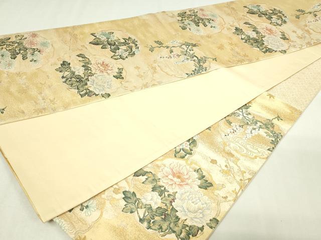 平和屋本店▼六通柄袋帯　錦繍雪輪文　本金箔　正絹　24ｋ　逸品　 DABE9133sf_6