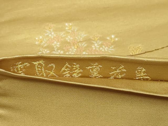 平和屋本店▼六通柄袋帯　唐織　雲取錦薫花鳥　漆金九百錦　正絹　逸品　DABE9297sf_4
