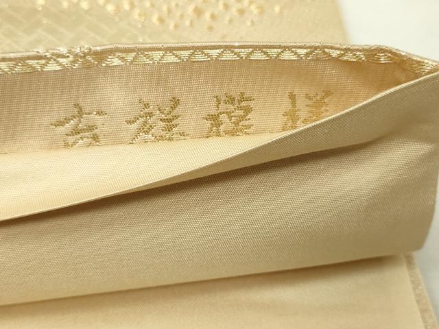 平和屋本店▼六通柄袋帯　唐織　吉祥模様　24ｋ本金箔　正絹　逸品　DABE9313sf_5