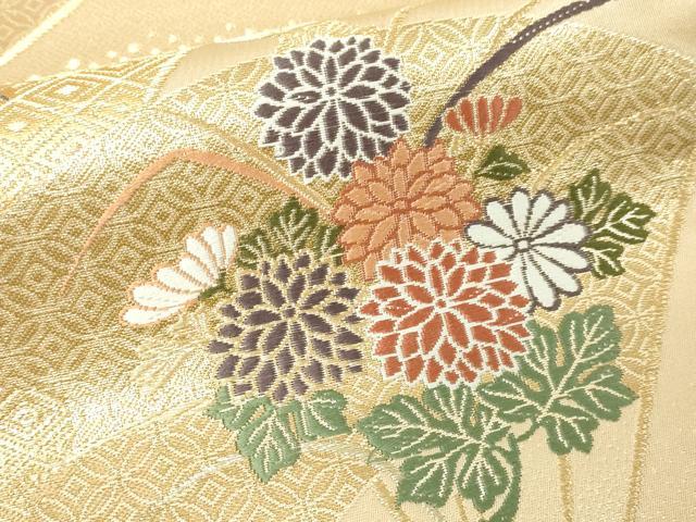 平和屋本店▼六通柄袋帯　唐織　吉祥模様　24ｋ本金箔　正絹　逸品　DABE9313sf_3