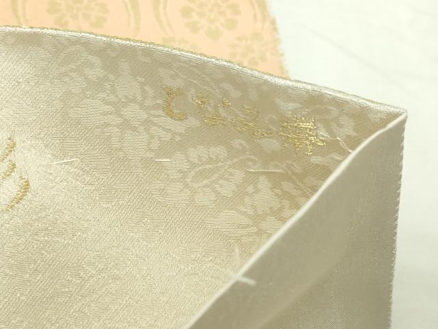 平和屋本店▼美しいキモノ」お馴染みのメーカー　となみ織物　六通柄袋帯　花唐草文　金銀彩　正絹　逸品　DABE9335sf_6