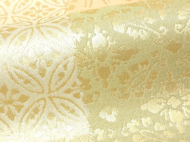 平和屋本店▼美しいキモノ」お馴染みのメーカー　となみ織物　六通柄袋帯　花唐草文　金銀彩　正絹　逸品　DABE9335sf_3