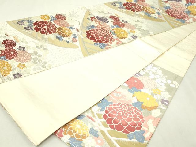 平和屋本店▼六通柄袋帯　唐織　作家物　松寿能衣調24金箔　しよう美　正絹　逸品　DABE9344sf_6