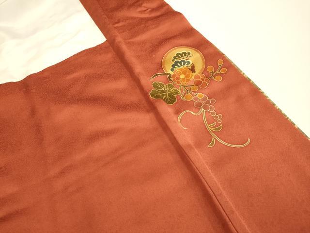 平和屋着物●訪問着　作家物　駒刺繍　飛鶴花蝶文　金彩　ロング丈　正絹　逸品　DABE9664du_8