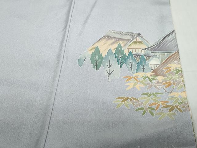 平和屋着物●十日町友禅作家　林静穂　訪問着　人物風景文　暈し染め　正絹　逸品　未使用　DABF1342ud_8